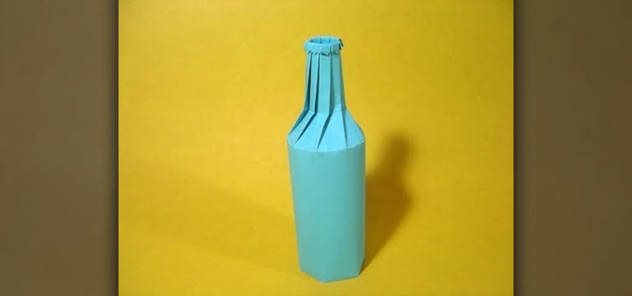How to Fold an easy origami soda bottle « Origami WonderHowTo