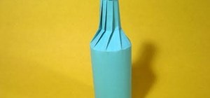 Fold an easy origami soda bottle