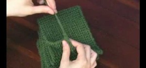 Knit a garter stitch scarf