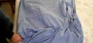 Fold a fitted sheet perfectly