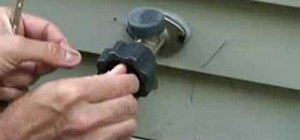 Fix a leaky frost free sillcock outdoor faucet