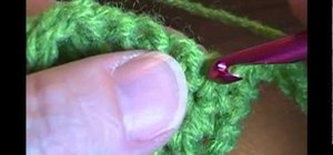 Create a chain loop fringe when crocheting