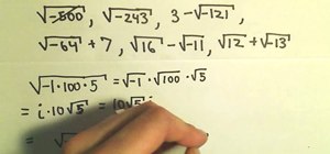 Rewrite radicals using complex numbers