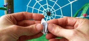 Fold a scary jumping origami spider