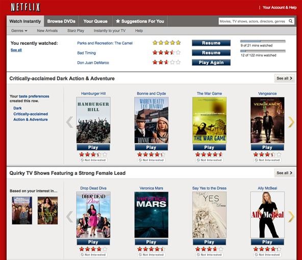 How to Restore Netflix's Former "Watch Instantly" Web Layout