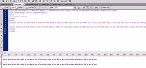 Edit text in Adobe Dreamweaver CS4