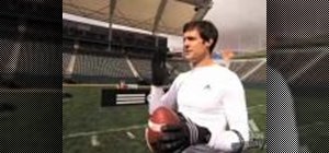 Do a football curl drill with Drew Bennet