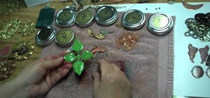 Tint brass stampings using Gilder's Paste