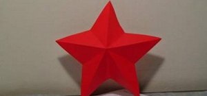 Make a simple paper star with kirigami