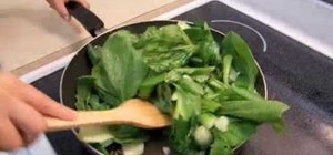 Cook healthy and savory bok choi