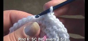 Crochet a baby beanie cap using single crochet