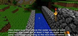 Make effective water trenches and canals in Minecraft