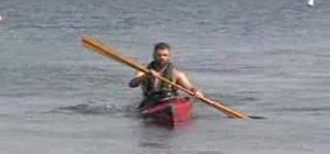 Use the edging paddling technique in a kayak