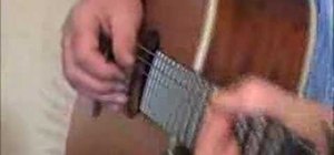 Play a Delta blues-style slide riff on guitar
