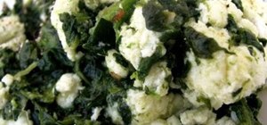 Make spinach scramble