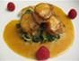 Make seared scallops in a a fennel and orange reduction sauce