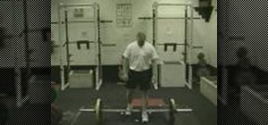 Use proper technique for the power clean exercise