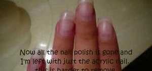 Remove acrylic nails on your own