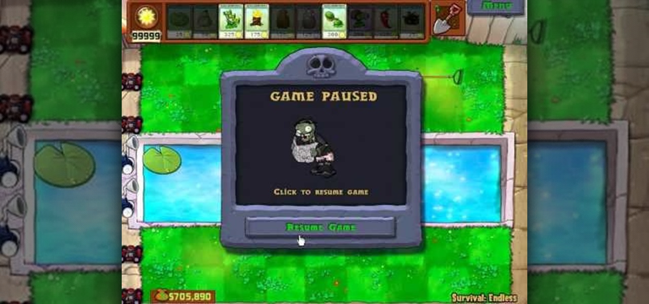 Plants vs Zombies Walkthrough Cheat Engine with In-Game Cheats Game Of The  Year