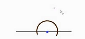 Draw a perpendicular line from a point on a line