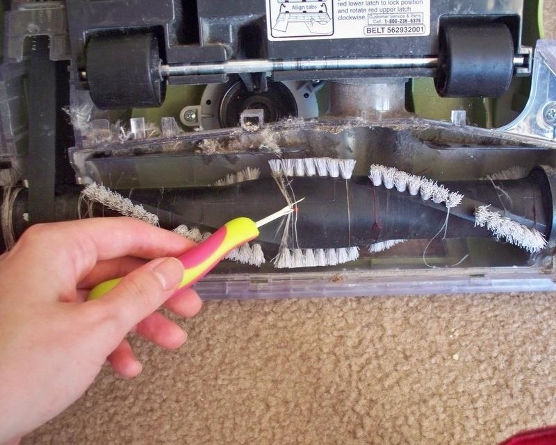 Use a Seam Ripper to Remove Hair & String More Easily from Your Vacuum's Brush Roll