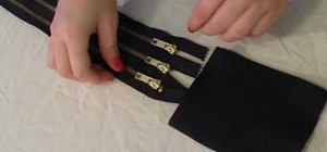 Make a zipper belt