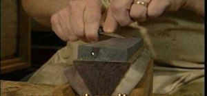 Sharpen a jack knife or wood carving knife