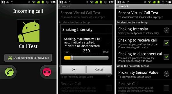 ShakeCall App Lets You Answer and End Calls Agitatedly