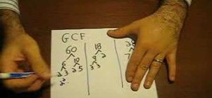 Find the GCF for two terms using factor trees