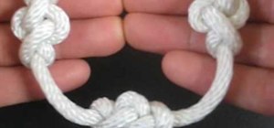 Tie the Eternity knot to decorate a rope or string