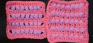 Crochet a puffy spike crochet square