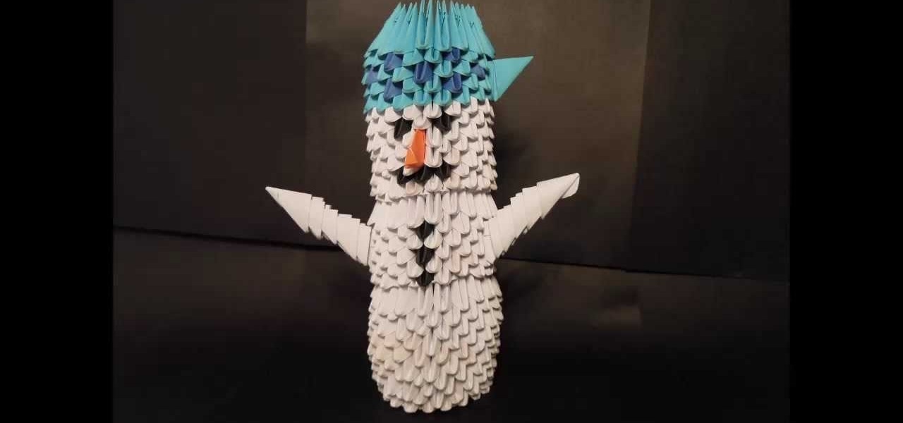Make 3D Origami Snowman
