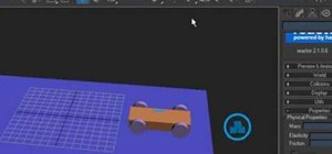 Create a running toy car in 3ds Max reactor