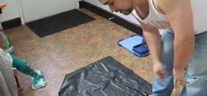 Tile a concrete bathroom floor