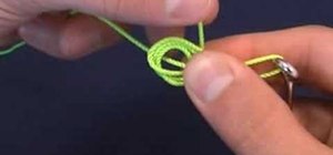 Tie a centauri knot for fishing