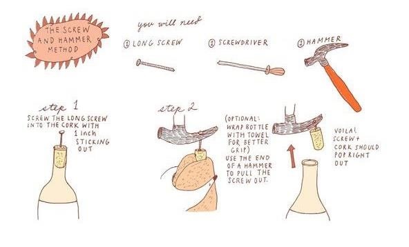 10 Absolutely Ingenious Ways to Open Wine Without a Corkscrew