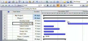 Link tasks in Microsoft Project 2007