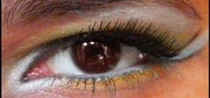 Do a Tinkerbell inspired eye makeup look
