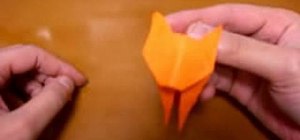 Origami a crazy cat