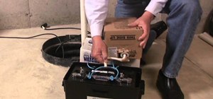 Fill a Basement Watchdog sump pump backup battery with initial fluid