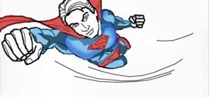 Draw Superman flying