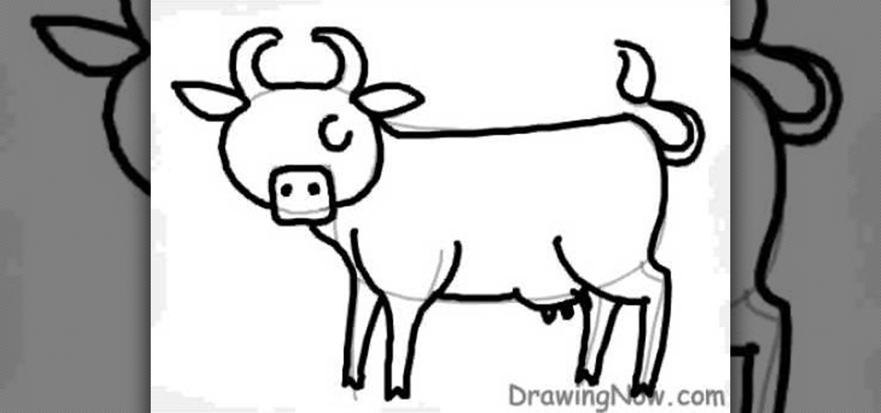 How to Draw a cartoon cow « Drawing & Illustration :: WonderHowTo