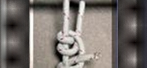 Tie a taut line hitch knot to attach a line to a pole