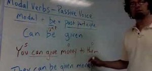 Use modal verbs in the passive voice in English