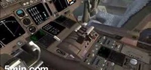 Take of in a FSX PMDG 747 Microsoft flight simulator