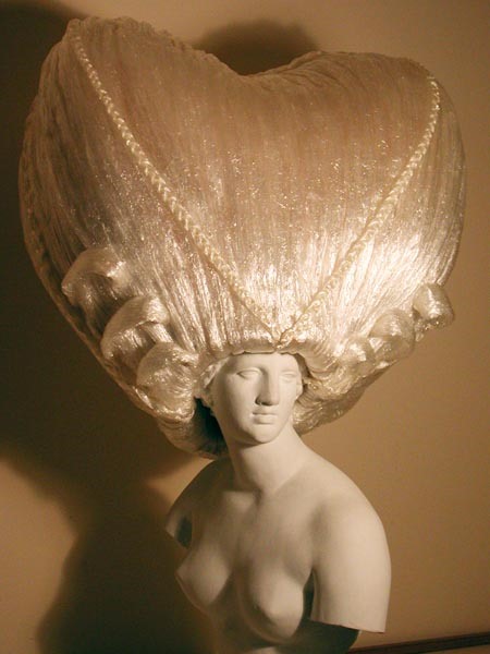 Marie Antoinette Wigs Made With Miles of Plastic Wrap
