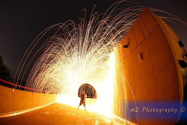 How to Create a Light Painting Vortex Using a DIY Reusable Steel Wool Cage