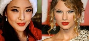 Create a Taylor Swift inspired classic holiday makeup look