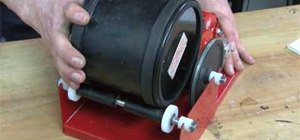 Use a tumbler to polish metal