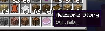 Editable Books and Colorful Wooden Half Slabs in the Minecraft Snapshot 12w17a